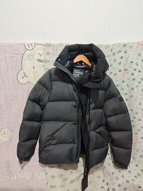 Moncler Madeira Black Short Hooded Down Jacket Size 4